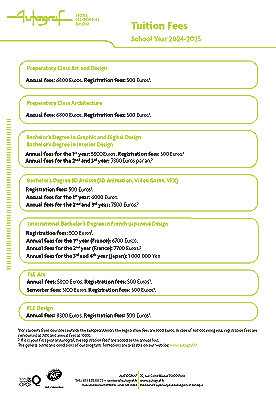 Tuition fees for undergraduate and graduate students