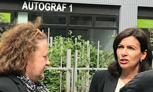 The Paris Mayor visiting Autograf