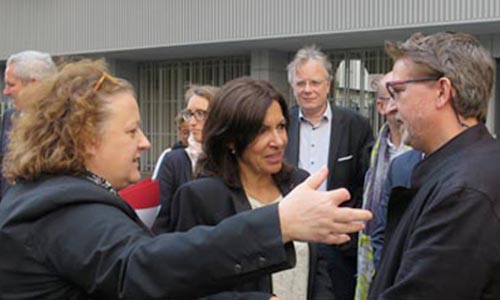 The Paris Mayor visiting Autograf
