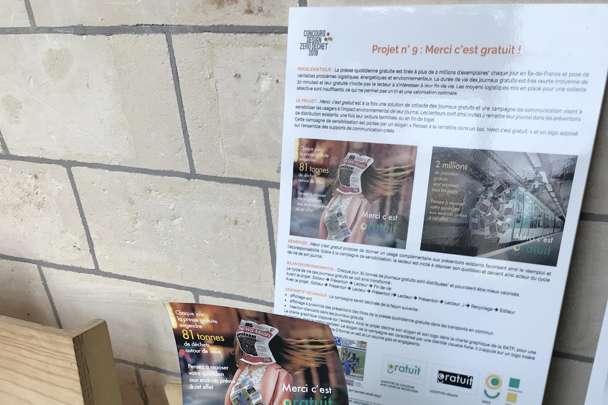 « Merci c’est gratuit », a project by Abdel Jalel Chib, Alexandre Geffroy and Maeva Guyon